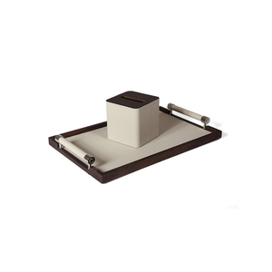 Venta al por mayor de alta calidad de lujo moderno para servir comida bandejas rectangulares sólidas decoraciones para el hogar productos ecológicos 2024 - Product Image 3
