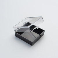 40*40*20mm Kleine Transparente Plastikbox mit Scharnierdeckel Klare Plastik-Schmuckbox