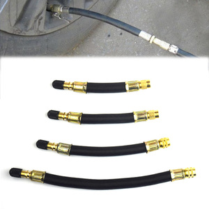 Adaptateur d'extension de <span class=keywords><strong>pneu</strong></span> flexible Hengtu en cuivre/caoutchouc, taille personnalisable, léger (45g), rallonge d'air pour la plupart des voitures et trottinettes électriques - Product Image 1