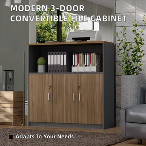 Meubles de bureau de direction en gros : Armoire de classement en bois, bibliothèque, unité de rangement polyvalente pour espace de travail d'entreprise - Product Image 2