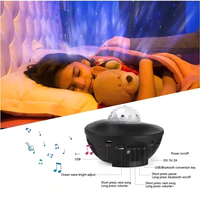 Projecteur LED portable moderne en gros pour chambres d'enfants, ciel étoilé, musique nocturne, minuterie, ABS, télécommande, lumière chaude, IP65