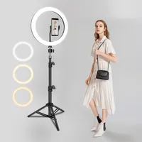 12 Inch Diameter Fotografische Ringlicht Tiktok Living Video Vulling Licht Makeup 10 12 Inch Led Selfie Ring Licht Met Statief stand