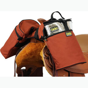Muestra Gratuita de Bolsa de Silla de Montar de Cuero Vacuno Genuino Impermeable, Estilo Western, con Tallado - Product Image 1