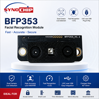 BFP353 Caméra binoculaire biométrique intégrée anti-contrefaçon de visage, alimentation USB, accès cloud pour contrôle d'accès, kiosque, tourniquet, portillon