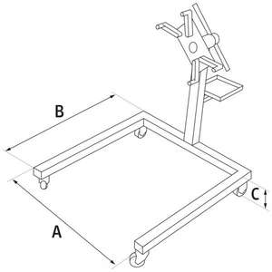 FERVI-Support moteur S033-EAN 8012667386276 JACKS ET GRUES D'ATELIER - Product Image 3
