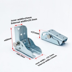 Support de table pliable en acier galvanisé à 90 degrés de 30 mm pour meubles de cuisine et de salle à manger - Product Image 2