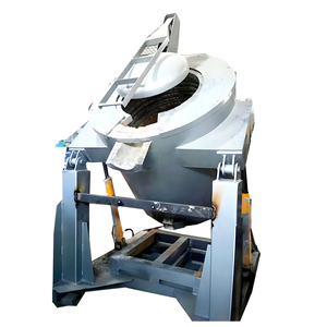 Fourneau <span class=keywords><strong>de</strong></span> fusion d'aluminium à gaz et à huile lourde d'une <span class=keywords><strong>tonne</strong></span> <span class=keywords><strong>de</strong></span> capacité, démarrage facile à une touche, automatique pour les applications <span class=keywords><strong>de</strong></span> fusion <span class=keywords><strong>de</strong></span> métaux - Product Image 1