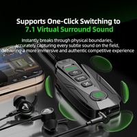 Carte Son de Jeu PIVA GS20 Audio Spatial 360° Virtuel 7.1 Canaux, Adaptateur de Chargement Rapide PD60W avec Réglage Intelligent par APP pour Ordinateur Portable