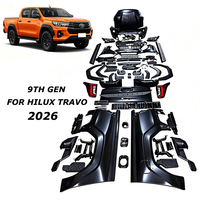 Kit d'accessoires 4x4 : Pare-chocs avant, barre de protection, marchepieds latéraux, barre anti-roulis, porte-bagages de toit, extensions d'ailes, kit carrosserie pour Toyota Hilux Travo 2026