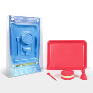 Nouveau <span class=keywords><strong>prix</strong></span> usine : Ensemble de fumage en plastique biodégradable, comprenant un moulin <span class=keywords><strong>à</strong></span> herbes, un plateau <span class=keywords><strong>à</strong></span> <span class=keywords><strong>rouler</strong></span> avec rouleuse et un moulin <span class=keywords><strong>à</strong></span> herbes et <span class=keywords><strong>tabac</strong></span> écologique - Product Image 2