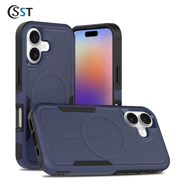 Low MOQ Impact-Resistant Sports Design Magnetic Rugged Case for iPhone 16 Stock Available