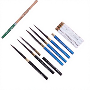 Juego de Pinceles de Pelo Animal con Punta Fina para Viaje, Bolígrafo Metálico con Virola de Cobre, Portátil para Exteriores/Dibujo, para Artistas Profesionales - Product Image 2