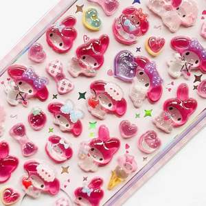 เคสโทร<span class=keywords><strong>ศัพท์</strong></span>แบบแข็งลายคริสตัล 3 มิติ ลายมายเมโลดี้ คิตตี้ ซินนามอนโรล พร้อมสติกเกอร์ DIY - Product Image 5