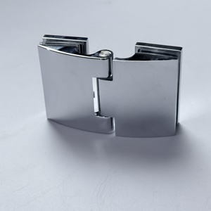 <strong>Russian</strong> <strong>Hinges</strong> Hidden Screws Chrome Plating <strong>Hinges</strong> for Shower Doors Glass to Glass - Product Image 1