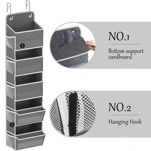 Hot Selling <b>Storage</b> <b>Bag</b> Non-woven Fabric <b>Large</b> Capacity Hanging Organizer <b>Storage</b> <b>Bag</b> With Mesh Pocket - Product Image 5