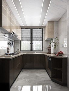 Muebles de Cocina de Diseño Libre y Hechos a Medida, Gabinetes Elegantes con Superficies de Mármol, Construcción Totalmente en Madera Maciza - Product Image 4