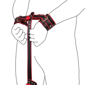 Kit BDSM de Microfibra de Lujo, Correa de Restricción para Testículos y Muñecas con Cadena de Aluminio para Juegos de Dominación Femenina, Juego de Bondage para Parejas Principiantes - Product Image 2