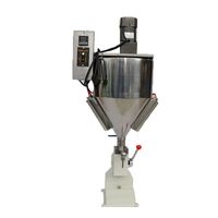 Machine de remplissage semi-automatique pour conserve, mise en bouteille et remplissage par trémie, haute qualité, pneumatique, à chaleur et agitation, pour crème et lotion cosmétiques
