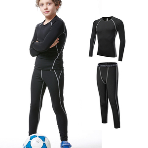 Ensemble de sport Lanyu pour enfants : pantalon de compression athlétique, manches longues, <span class=keywords><strong>sous</strong></span>-vêtements de base pour le fitness et la gym - Product Image 2