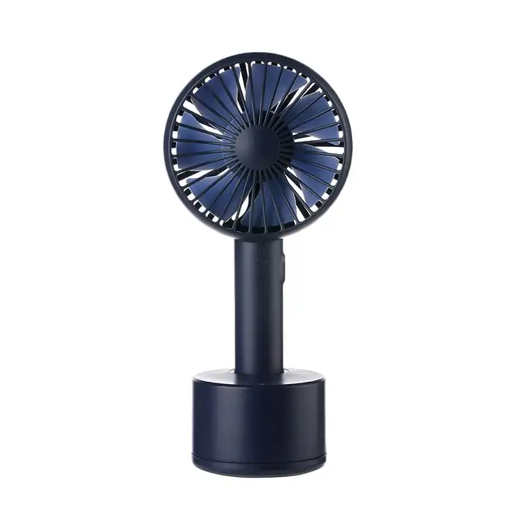 WSTA Portable Mini Handheld 5 Speed Adjustment USB Fan with Rotation Charge Base