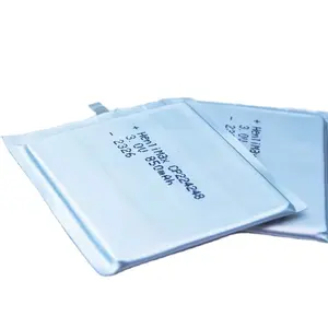 Bateria de Dióxido de Lítio e Manganês 850mAh Primay, embalada macia para produtos eletrônicos de consumo, aplicada a baixa temperatura, com bolsa