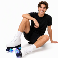 Patins à roulettes quad populaires et élégants pour adultes, protection haute de la cheville pour hommes et femmes, activités de patinage en extérieur, durabilité supérieure