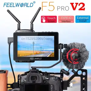 FEELWORLD F5 Pro V2显示器5.5英寸触摸屏DSLR摄像机场3D LUT 4K HD-MI可安装无线传输led灯