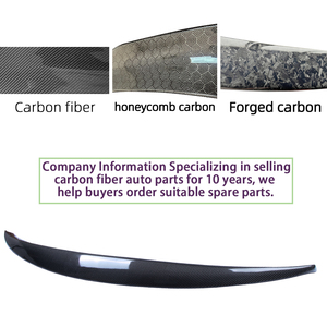 For A5 S5 RS5 B9 4Door Sportback Style Carbon Fiber Rear Spoiler Trunk Wing 2016-2025 - Product Image 4