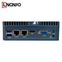 Boîte sans ventilateur ordinateur Intel en option DDR3 RAM SSD stockage double LAN RS232 RS485 plusieurs Ports USB HD Mini Pc industriel