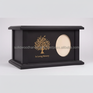 Urnas de cremación de madera de diseño único de alta calidad para urnas de madera para adultos, urnas funerarias, suministros funerarios de tamaño personalizado - Product Image 1
