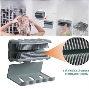 Cepillo Suave Recolector de Cabello 2 en 1 para Ducha, Recolector de Cabello de Silicona para Baño, Herramienta de Recolección Montada en la Pared, Tapón para Cabello de Bañera - Product Image 4