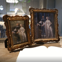Haute qualité Vintage polyrésine 5x7 8x10 cadre Photo Antique Bronze or luxe personnalisable tenture murale cadre en résine de table