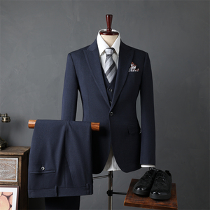 <span class=keywords><strong>Costume</strong></span> deux pièces haut de gamme pour hommes, pantalon d'affaires professionnel ou de <span class=keywords><strong>mariage</strong></span>, pantalon décontracté, style élégant pour gentleman - Product Image 4