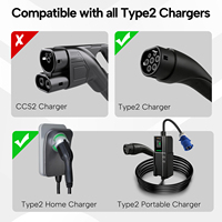 Nouveau câble d'extension de charge pour véhicules électriques de type 2, 7 m, 32 A, 7,2 kW