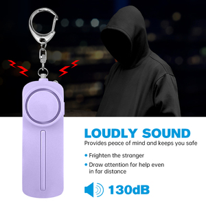 Zelfverdedigingsalarmen sleutelhanger voor vrouwen Zelfverdedigingszaklamp Anti-aanval zelfverdedigingsbenodigdheden - Product Image 5