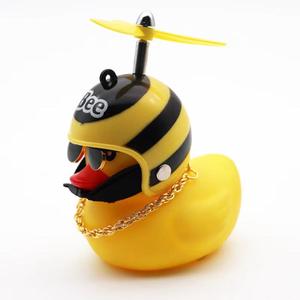 Pato de Goma Amarillo Promocional Clásico con Logotipo Personalizado, Accesorios para Bicicleta con Campana y Pato Cortavientos - Product Image 1