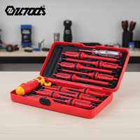 Set Perkakas Obeng Multifungsi Profesional Qixin 13 Buah Terisolasi untuk Teknisi Listrik dalam Kotak