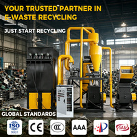 Machine de recyclage de cartes PCB LP-500, broyeur de cartes de circuits imprimés à sec, usine de récupération de déchets électroniques pour la séparation du cuivre et des métaux