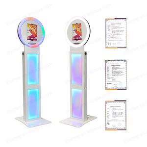 Photobooth portátil iPad Photo Booth Shell con luz giratoria Flight Case Selfie Photo Booth Kiosk Photomaton <span class=keywords><strong>para</strong></span> <span class=keywords><strong>eventos</strong></span> de fiesta - Product Image 4
