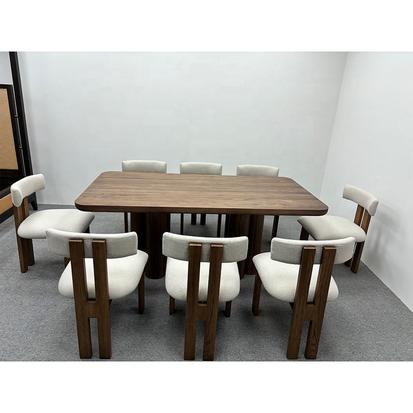 New arrival customization home dining chair and table indoor furniture solid wood dining set