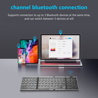Nouveau clavier pliable ultra-mince sans fil rechargeable pour tablette Android avec pavé numérique intégré – Vente chaude