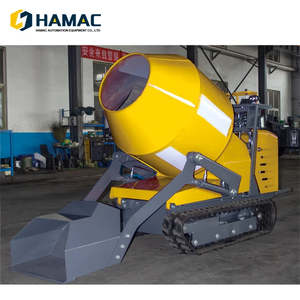 Mini bétonnière autochargeuse avec pompe, machine hydraulique diesel ou essence, équipement de construction économique à petite échelle - Product Image 1