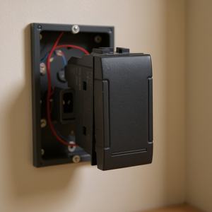 Single Pole <b>Push</b> <b>Button</b> <b>Switch</b> 10A 250V Black Compatible With Living International - Product Image 3