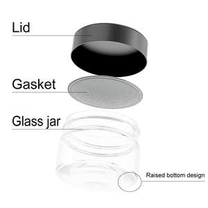 Good Quality Multi Purpose Sealed Glass Cosmetic Container Custom Logo 50Ml 1.6Oz for Export - Product Image 3