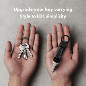 Organizzatore di Chiavi Compatto da Uomo in Alluminio Portachiavi Metallico con Portatessere Portachiavi <span class=keywords><strong>Smart</strong></span> Portafoglio per 2-6 Chiavi - Product Image 2