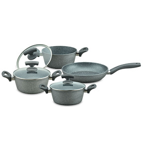 Bộ Đồ Nấu Nướng Bằng Sứ <span class=keywords><strong>Hoffman</strong></span>, Bộ Đồ Nấu Nướng Nồi Đá Hoa Cương Không Dính - Product Image 3