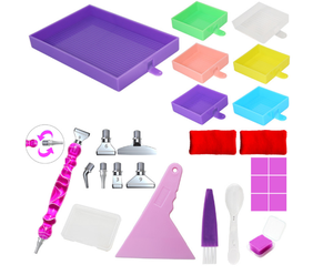 Kit d'outils de peinture diamant 5D DIY, plateau de rangement pour strass, organisateur pour fournitures d'artisanat - Product Image 1