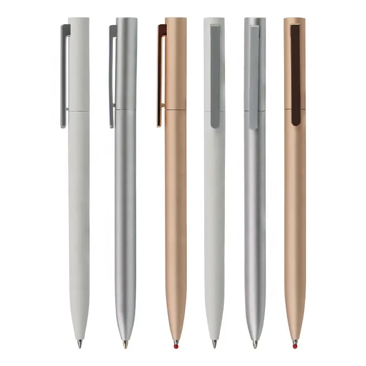 2021 New xiaomi pen office lady metal ballpoint pen elegant metal slim pen custom logo