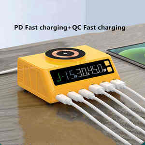 Nouveauté : Station de charge USB 110W à 6 ports, QC3.0 PD3.0, charge rapide pour tous les téléphones, ordinateurs portables, iPhone, iPad, <span class=keywords><strong>Xiaomi</strong></span>, pour bureau et voiture - Product Image 4