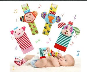 Jouets en peluche d'usine, chaussettes à hochet pour bébé et ensemble de jouets pour stimuler la vision et l'audition des nourrissons, hochets sonores pour bébés - Product Image 3